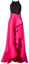 Thumbnail for your product : Badgley Mischka two tone cascade gown