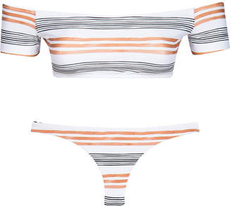 Vix Potosi Striped Swim Bikini Bottoms