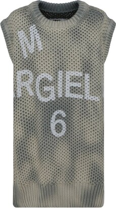 MM6 MAISON MARGIELA Tie-Dyed Knit Mini Dress
