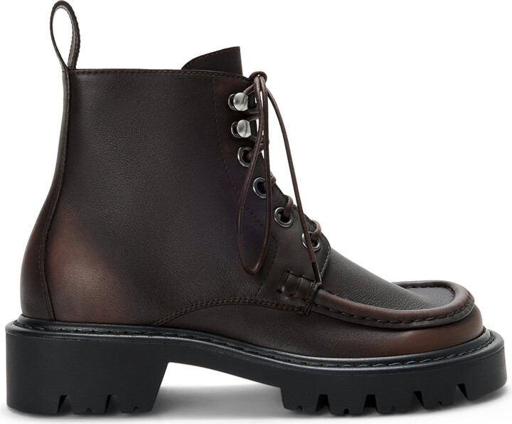Loewe Calfskin Sierra Combat Boots 40