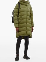 Thumbnail for your product : Herno Nuage Funnel-neck Quilted Down Hooded Coat - Khaki