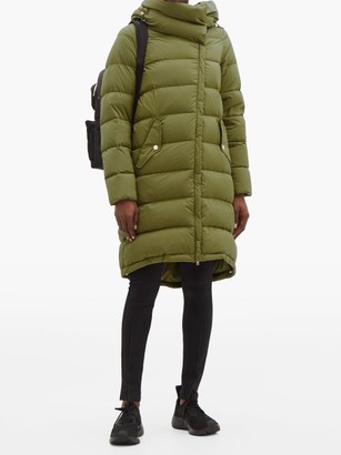 Herno Nuage Funnel-neck Quilted Down Hooded Coat - Khaki