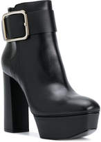 Thumbnail for your product : Casadei x Lena Perminova platform ankle boots with side buckle