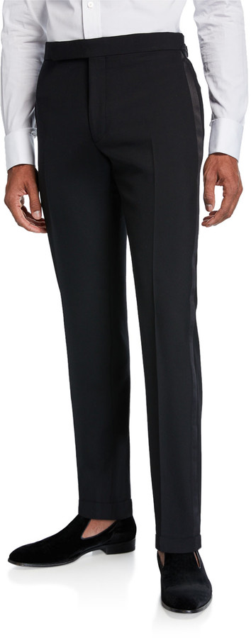 tapered tuxedo pants