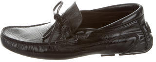 Bottega Veneta Patent Round-Toe Loafers