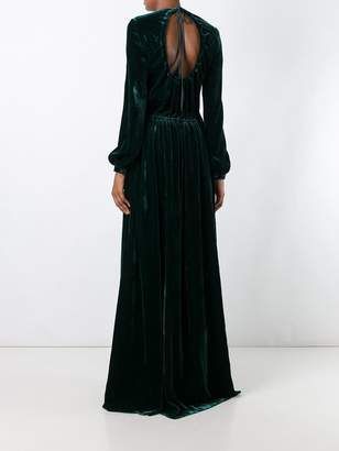 Rochas long velvet gown