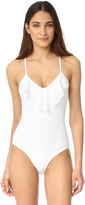 Thumbnail for your product : Shoshanna Ruffle Maillot One Piece