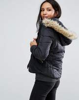 Thumbnail for your product : Brave Soul Zip Padded Coat