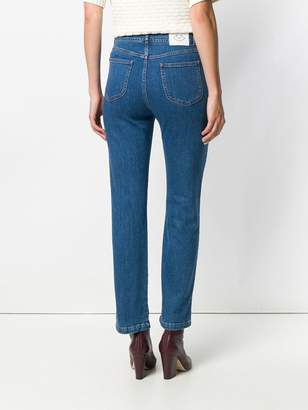 See by Chloe embroidered front pocket jeans