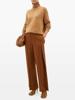 Thumbnail for your product : The Row Alexa Virgin Wool Pleated Trousers - Tan