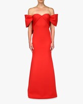 Thumbnail for your product : Badgley Mischka Scuba Off-Shoulder Gown