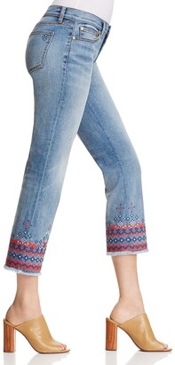 Tory Burch Myers Cropped Bootcut Jeans