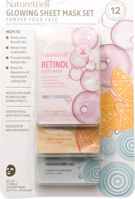 TJMAXX 12Pk Radiant Hydration Sheet Masks