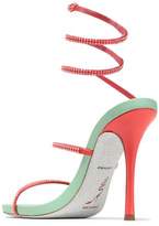 Thumbnail for your product : Rene Caovilla Rene' Caovilla Crystal-embellished Satin And Leather Sandals