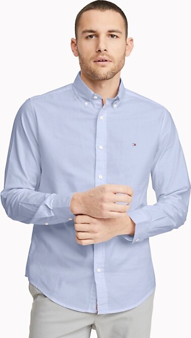 Tommy Hilfiger Custom Fit Essential Solid Shirt - ShopStyle