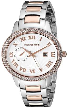 Michael Kors MK6228 Two Tone Stainless Steel Silver Dial Quartz 41mm Women's Watch