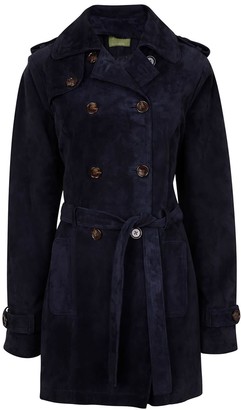 Navy Trench Coat Women | Shop the world’s largest collection of fashion ...