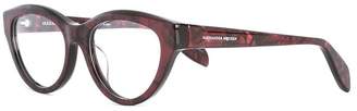 Alexander McQueen Eyewear cat eye glasses