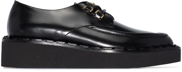 ladies flatform brogues