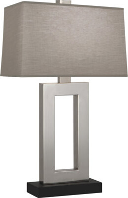 Lighting Lumens Modern Table Lamp With Rectangular Snowflake Shade - 29.5 Height E26 Socket 3-Way Switch - Stylish Lighting Fixture For Home Decor