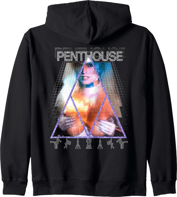 Penthouse Magazine 1991 Hot Cyberpunk Synthwave Babe Retro Zip Hoodie