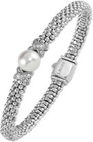 Thumbnail for your product : Lagos Luna Diamond & Pearl Caviar Bracelet
