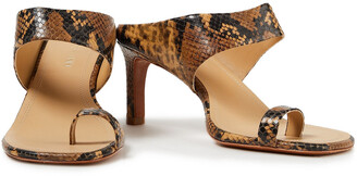 Zimmermann Snake-effect Leather Mules