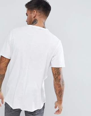 Pull&Bear T-Shirt With Skull Print In White