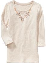 Thumbnail for your product : Old Navy Girls Necklace-Graphic Tees