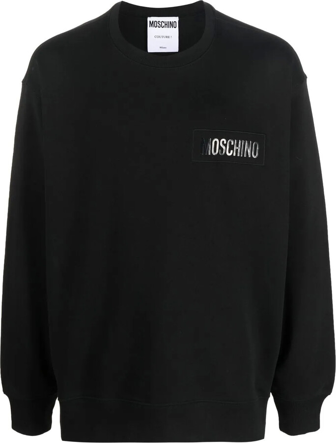 Moschino Logo-Print Organic Cotton Sweatshirt