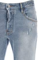 Thumbnail for your product : DSQUARED2 16cm Printed Skater Cotton Denim Jeans