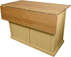 Eagle Furniture Manufacturing Coastal Kitchen Island with Butcher Block Top