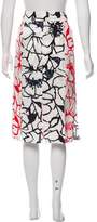 Thumbnail for your product : Nina Ricci Silk Printed Skirt