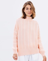Thumbnail for your product : Miss Selfridge Stripe Chunky Funnel Neck