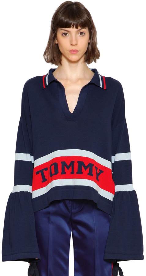 Tommy Hilfiger Collection Striped Cotton Knit Sweater