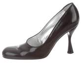 Thumbnail for your product : Dolce & Gabbana Leather Round-Toe Pumps