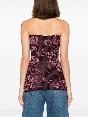 Paloma Wool | パロマウール floral top トップス PALOMA WOOL / Domingo -Asymmetric jacquard flower top