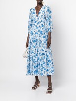 Thumbnail for your product : Borgo de Nor Floral-Print Mid-Length Dress