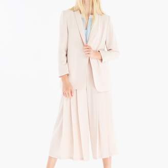 Paisie Open Front Blazer With Shawl Lapel In Cream