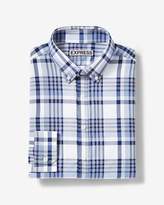 Thumbnail for your product : Express Classic Plaid Button-Down Wrinkle-Resistant Performance Dress Shirt
