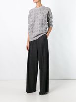 Thumbnail for your product : Brunello Cucinelli wide-leg checked trousers