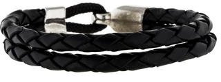 Miansai Double Strand Woven Leather Bracelet