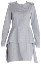 Thumbnail for your product : Stella McCartney Organic Cotton Striped Tiered Short Dress