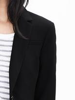 Thumbnail for your product : Banana Republic Black Lightweight Wool Two-Button Suit Blazer