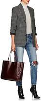 Thumbnail for your product : Barneys New York Women's Leather Shopper Tote - Wine