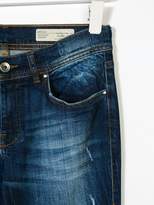 Thumbnail for your product : Diesel Kids Teen frayed bootcut jeans