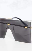 Thumbnail for your product : PrettyLittleThing Black Frameless Square Sunglasses