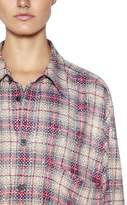 Thumbnail for your product : Faith Connexion Oversize Studded Check Cotton Shirt