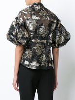 Thumbnail for your product : Dice Kayek jacquard puff sleeve blouse