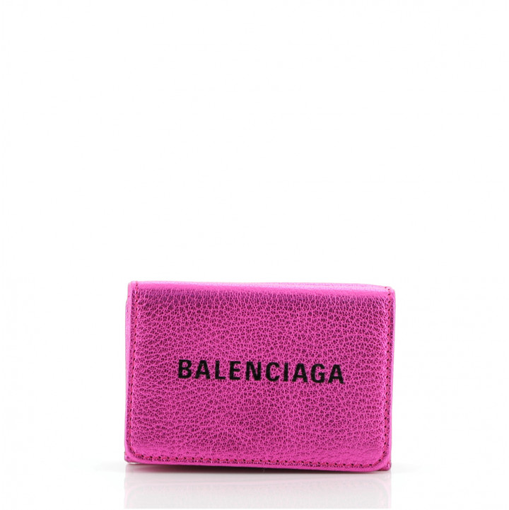 balenciaga purple wallet